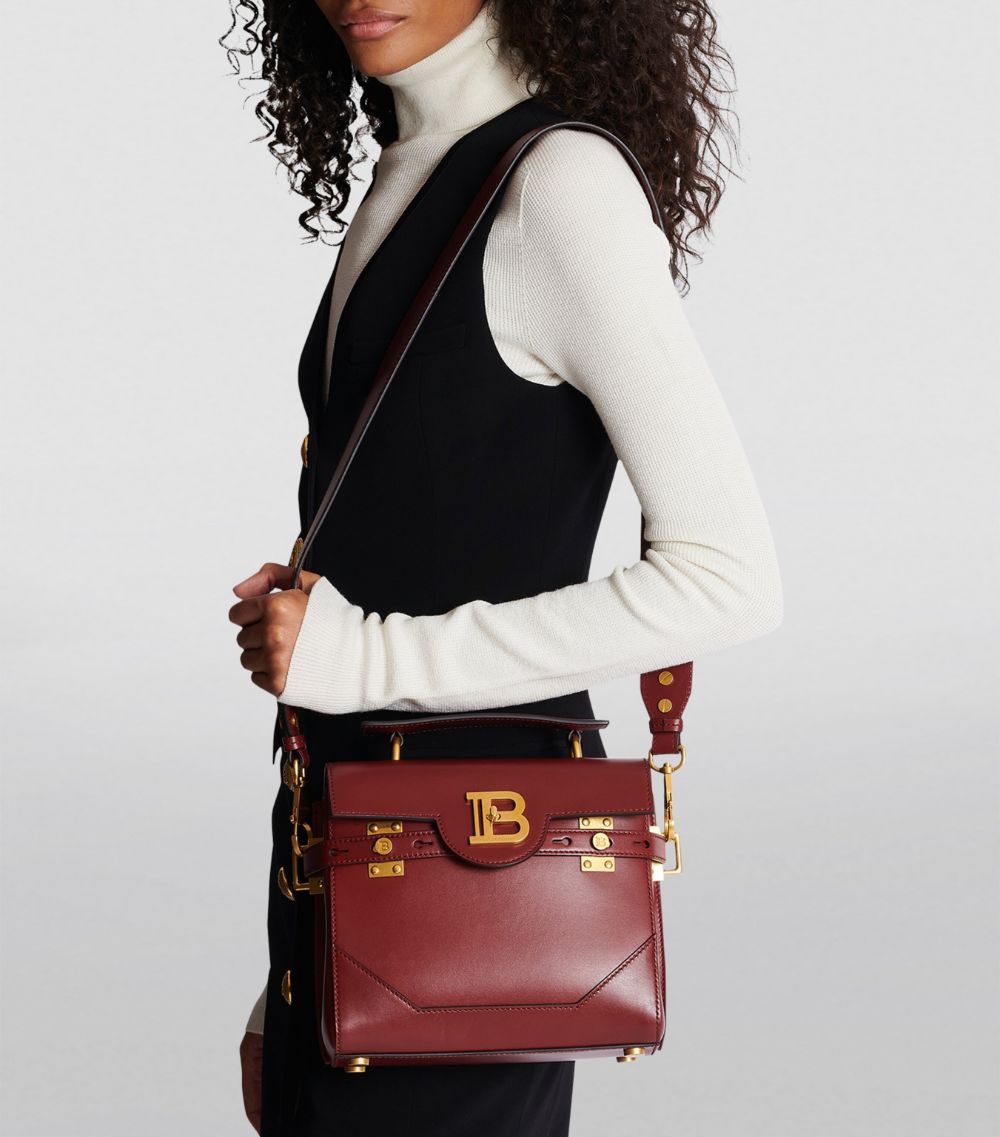 Balmain Balmain Leather B-Buzz 23 Top-Handle Bag