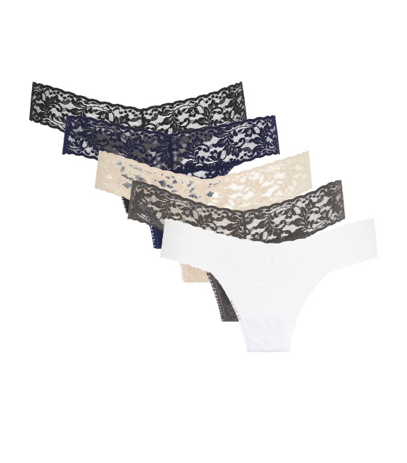 Hanky Panky Hanky Panky Lace Low-Rise Thong (Pack Of 5)