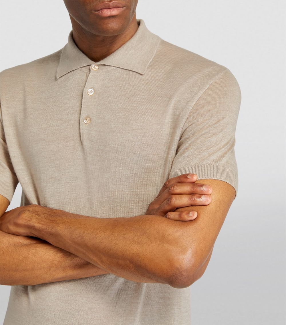 Saman Amel Saman Amel Cashmere-Silk Polo Shirt