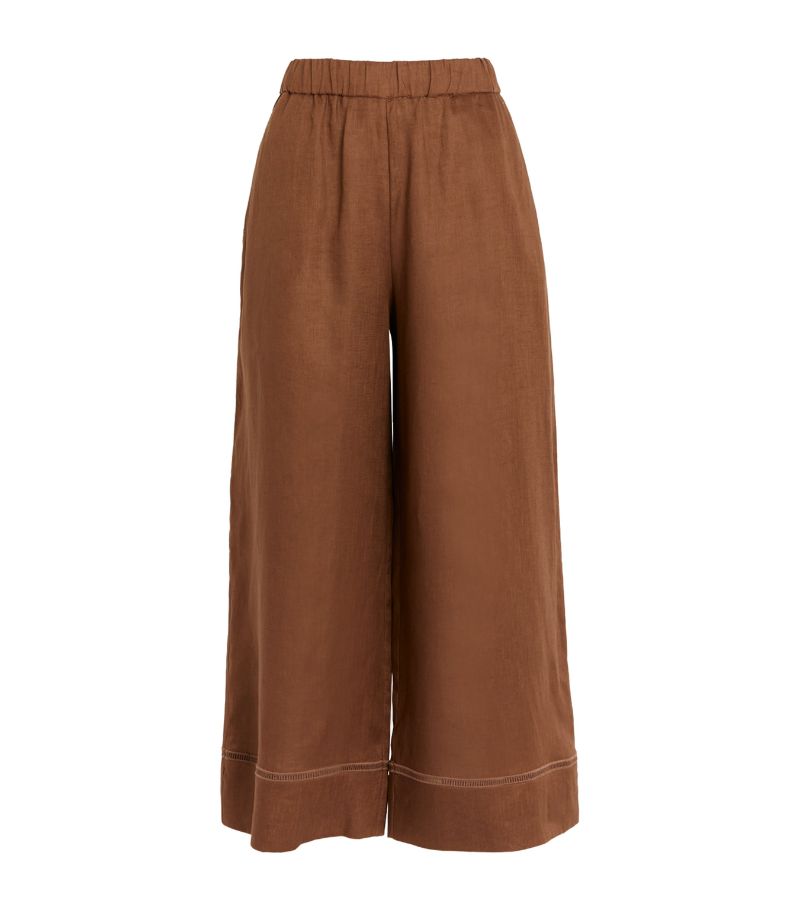 Max Mara Leisure Max Mara Leisure Linen Wide-Leg Trousers