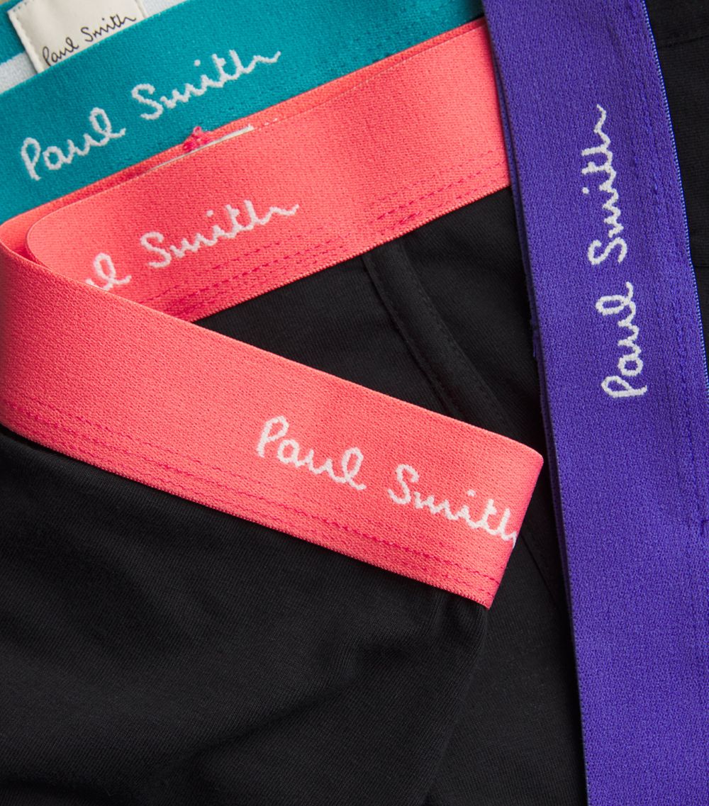 Paul Smith Paul Smith Organic Cotton Stretch Logo Trunks (Pack Of 3)