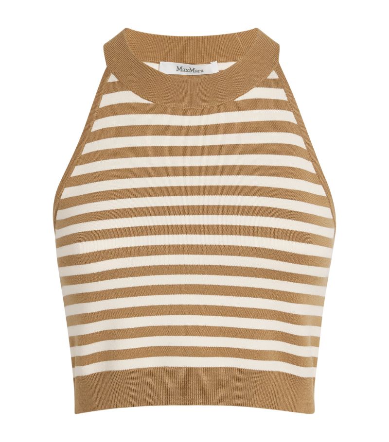 Max Mara Max Mara Knitted Striped Tank Top