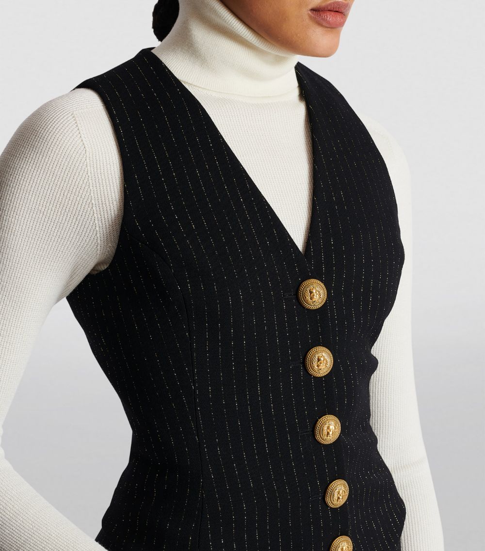 Balmain Balmain Pinstripe Waistcoat