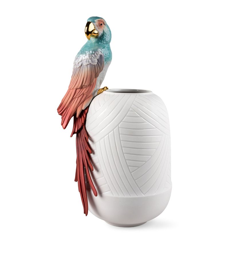 Lladró Lladró Porcelain Macaw Vase (56Cm)