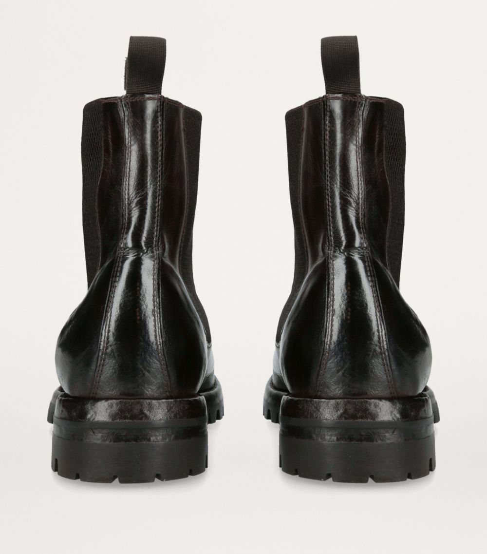 Eleventy Eleventy Burnished Leather Chelsea Boots