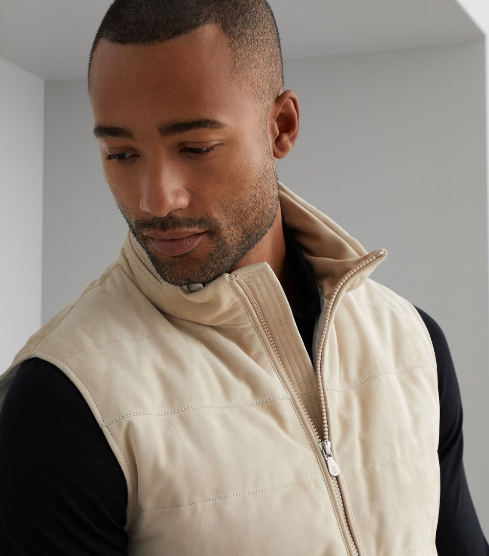 Brunello Cucinelli Brunello Cucinelli Leather Gilet