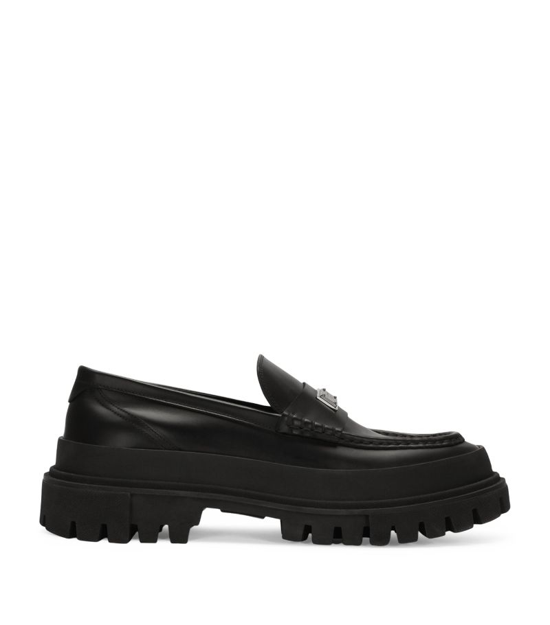 Dolce & Gabbana Dolce & Gabbana Leather Hi-Trekking Loafers