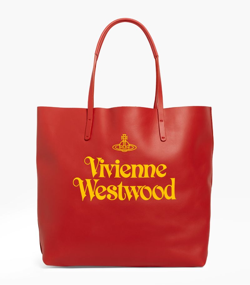 Vivienne Westwood Vivienne Westwood Leather Logo Tote Bag