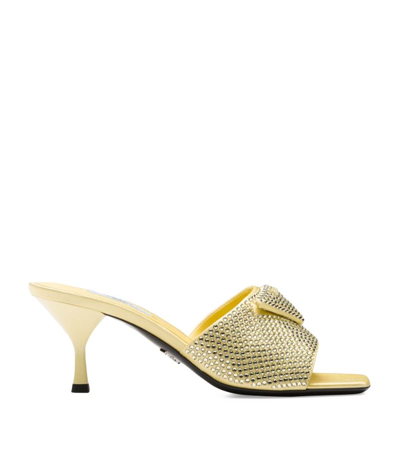 Prada Prada Crystal-Embellished Mules 65