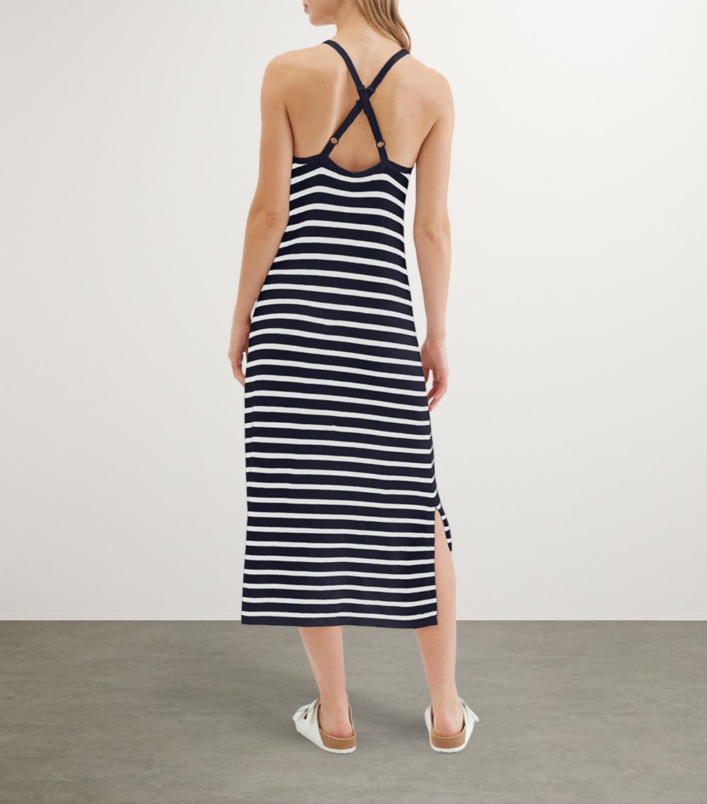 Chinti & Parker Chinti & Parker Cotton-Linen Striped Breton Dress