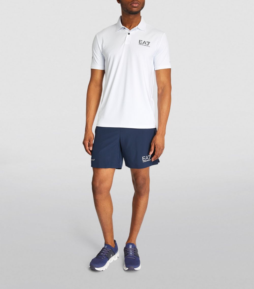 EA7 Emporio Armani Ea7 Emporio Armani Logo Print Polo Shirt