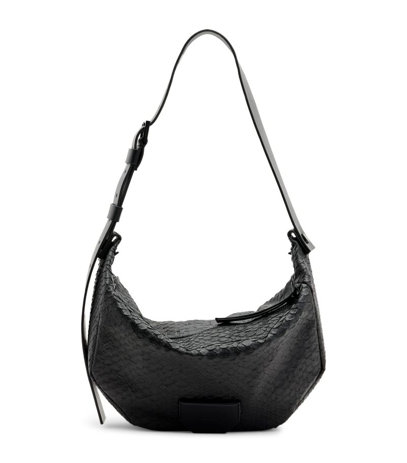 Allsaints Allsaints Leather Madea Snake Shoulder Bag