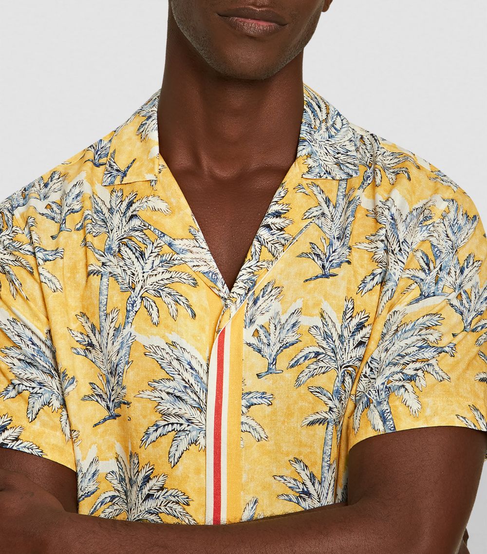Orlebar Brown Orlebar Brown Linen Palm Print Maitan Shirt