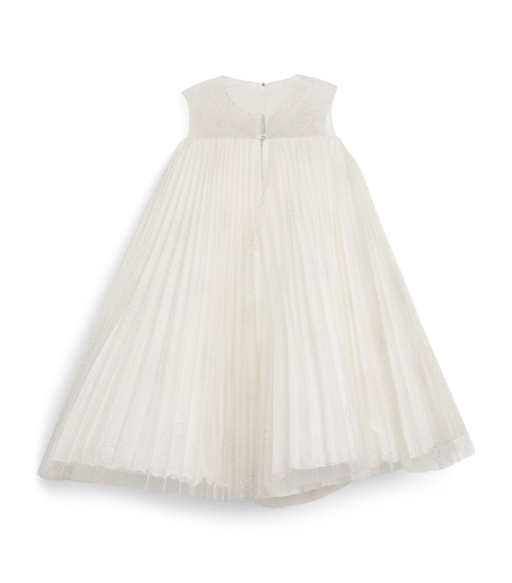 Marchesa Kids Couture Marchesa Kids Couture Tulle Pleated Dress (4-14 Years)