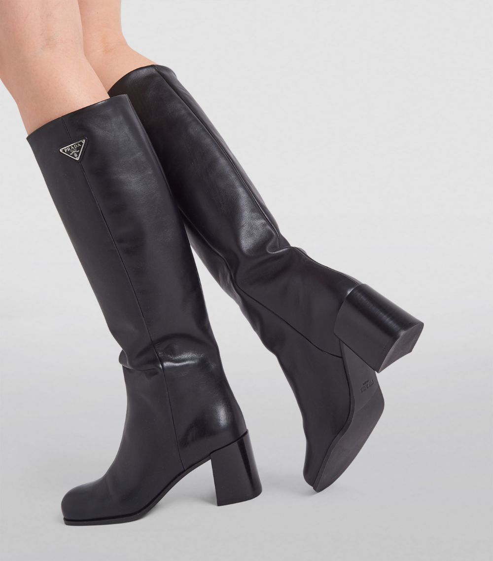 Prada Prada Leather Knee-High Boots 65