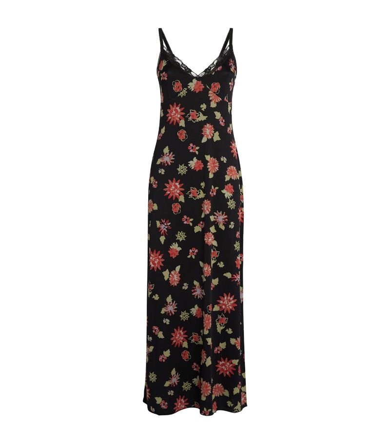 Max & Co. Max & Co. Floral Print Slip Maxi Dress