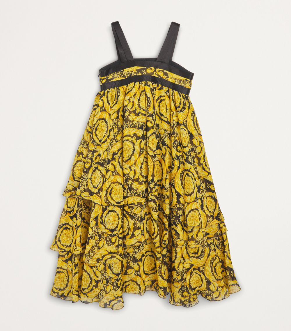 Young Versace Versace Kids Silk Barocco Dress (4-14 Years)