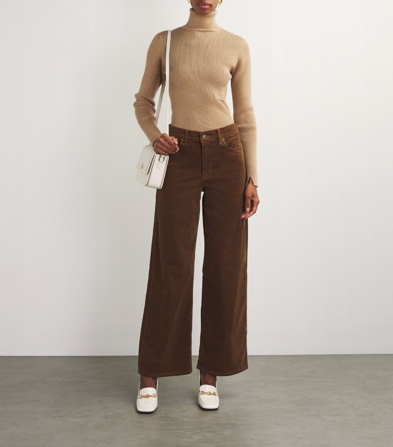 Frame Frame Corduroy Le Slim Palazzo Trousers