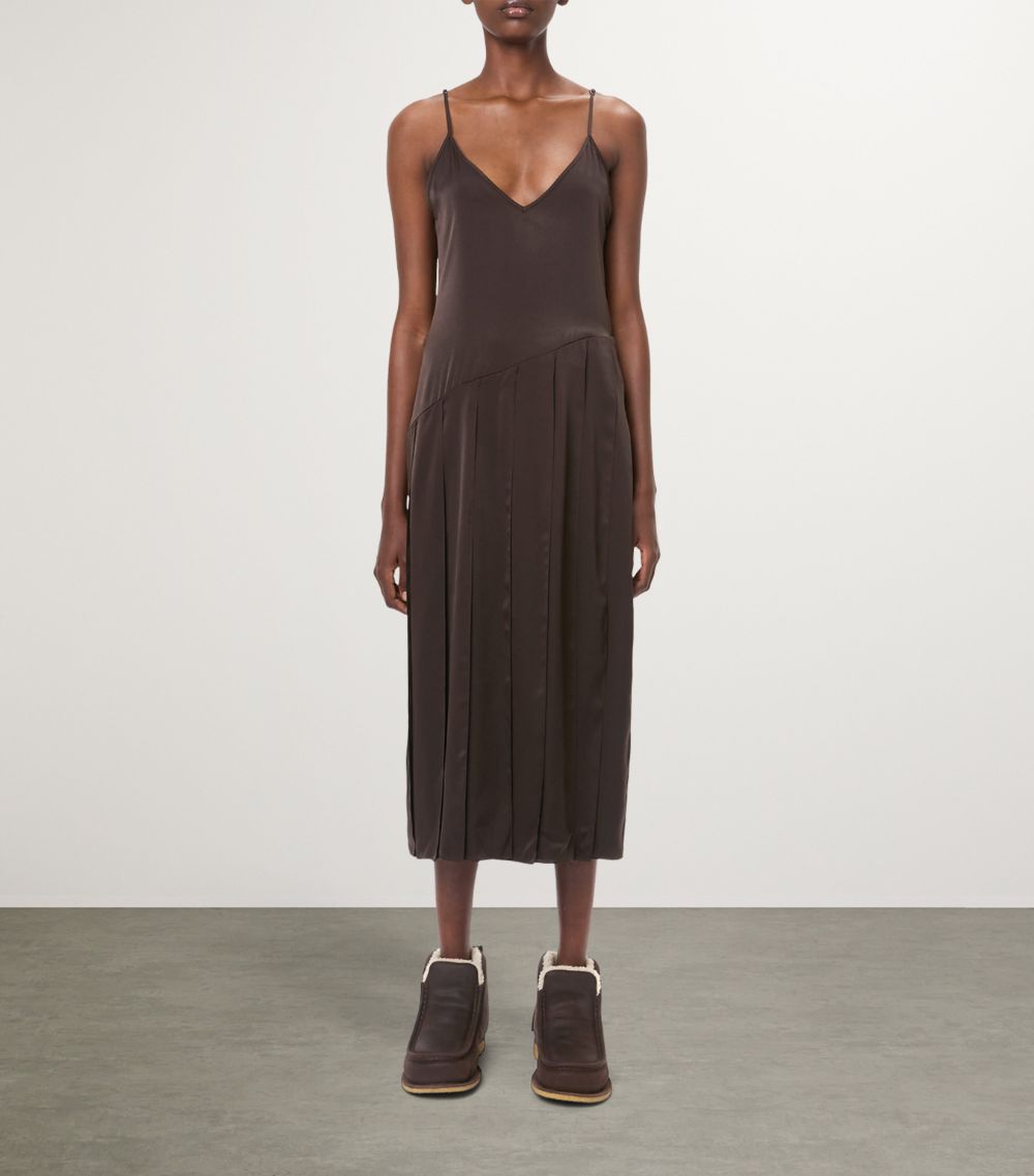 Jw Anderson Jw Anderson Satin Panelled Midi Dress