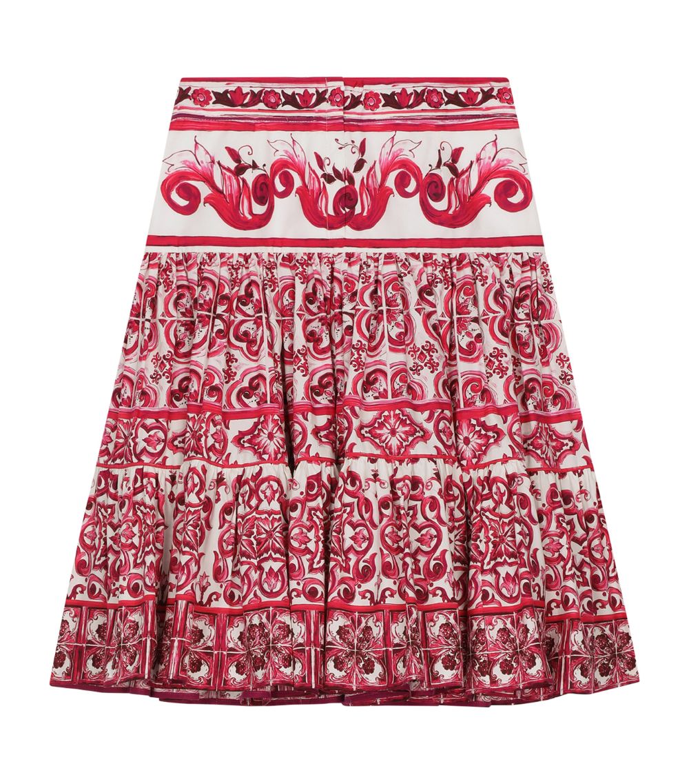 Dolce & Gabbana Dolce & Gabbana Kids Majolica Print Skirt (2-6 Years)