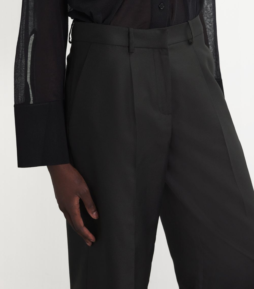 Magda Butrym Magda Butrym Silk Wide-Leg Tailored Trousers