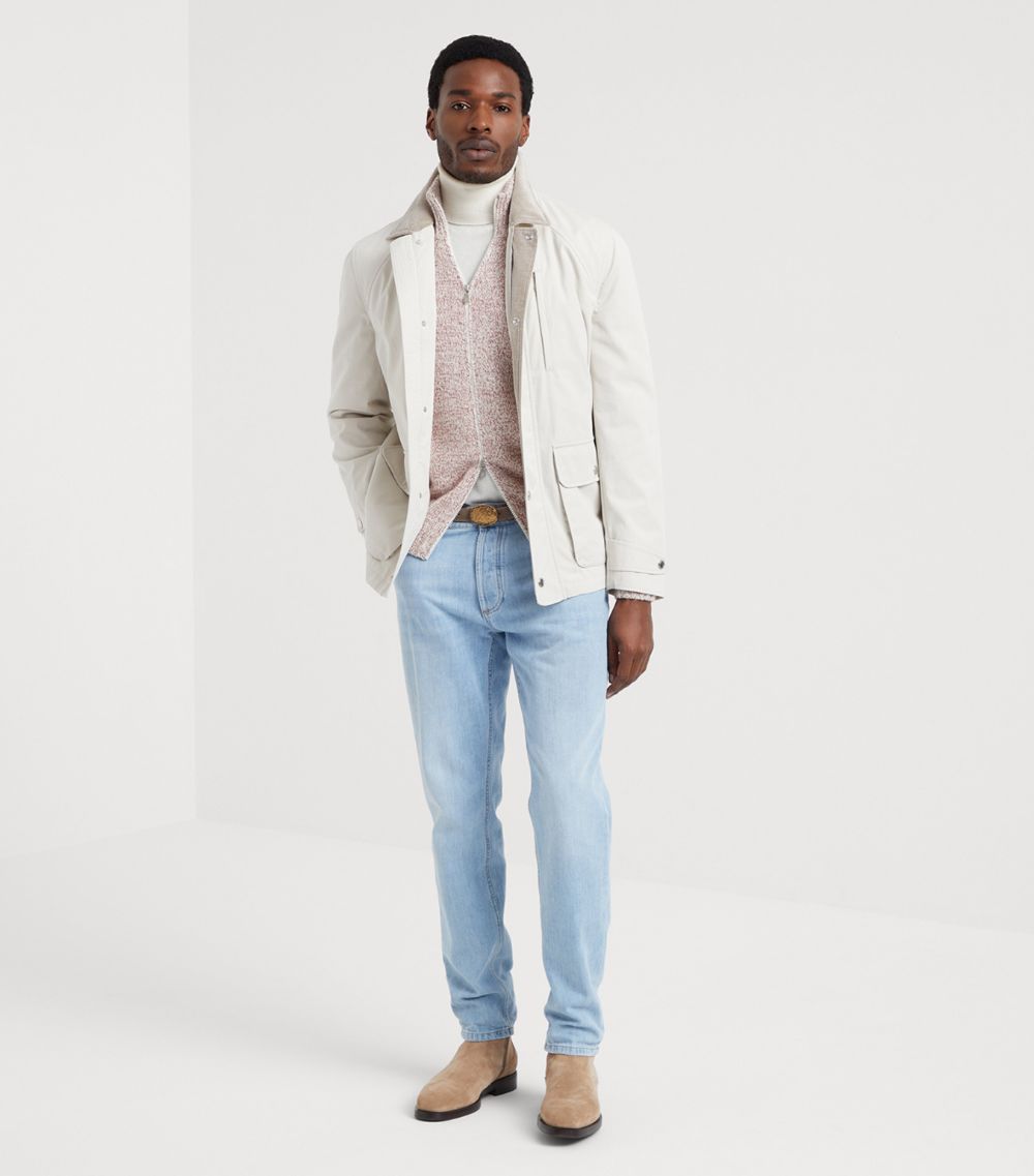 Brunello Cucinelli Brunello Cucinelli Mouliné Cashmere Cardigan