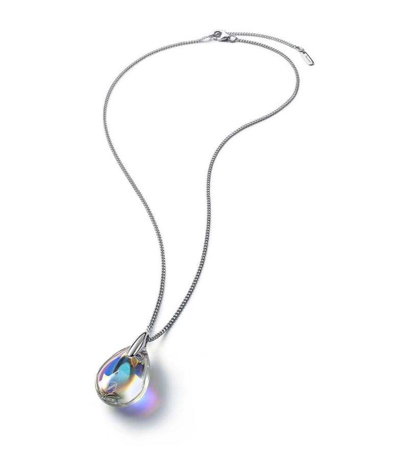 Baccarat Baccarat Sterling Silver And Crystal Psydélic Iridescent Necklace