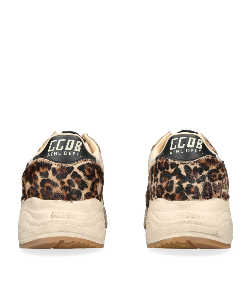 Golden Goose Golden Goose Leopard Print Running Sole Sneakers