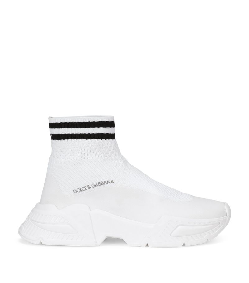 Dolce & Gabbana Dolce & Gabbana Kids Striped Sock-Style Sneakers