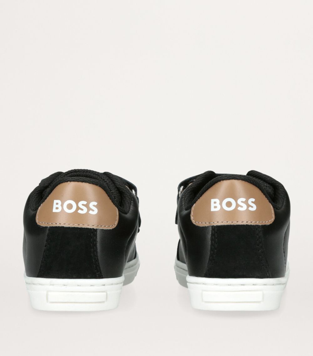 Boss Kidswear Boss Kidswear Leather Logo Sneakers