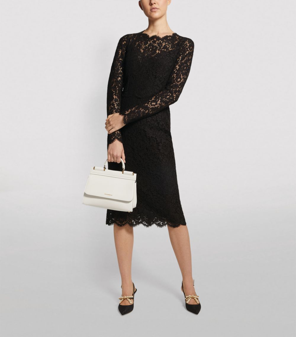 Dolce & Gabbana Dolce & Gabbana Long-Sleeve Lace Pencil Dress