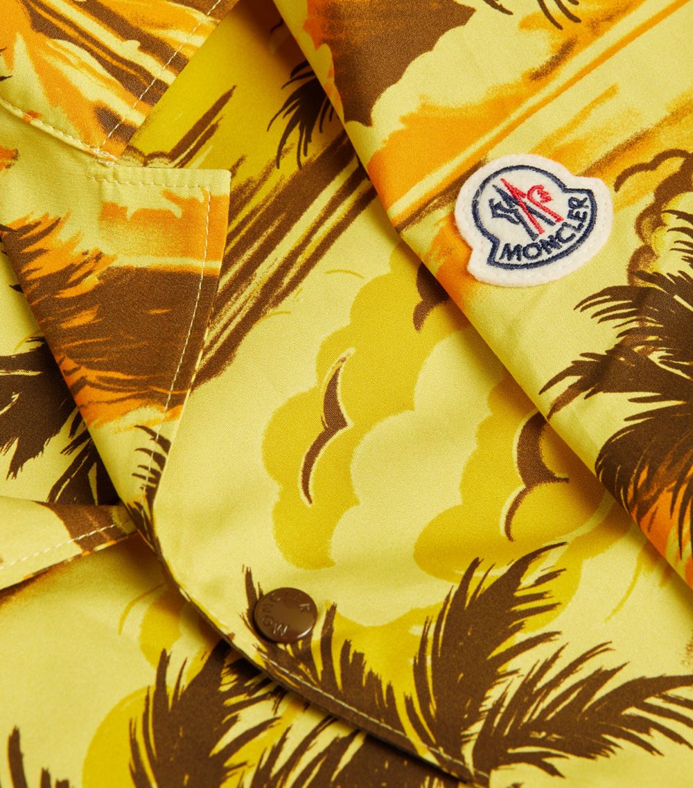 Moncler Moncler Cotton Palm Tree Print Shirt