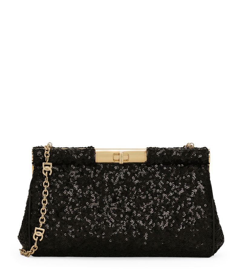 Dolce & Gabbana Dolce & Gabbana Medium Sequin-Detail Marlene Shoulder Bag