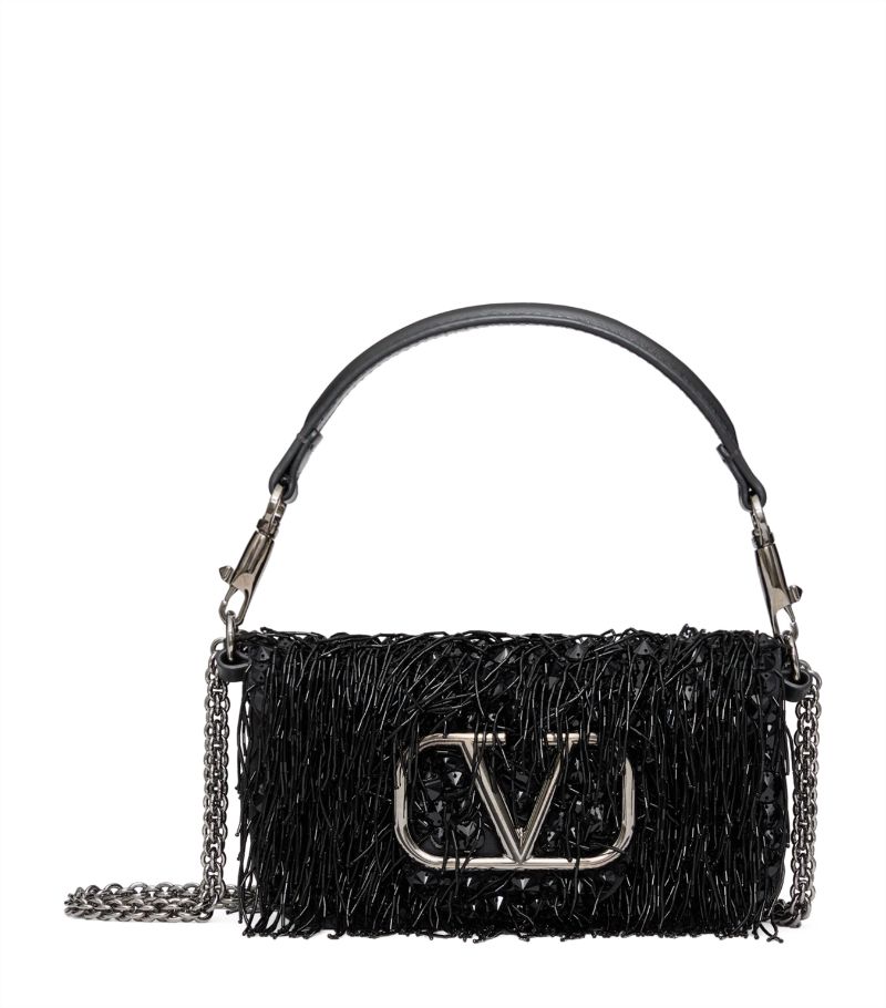 VALENTINO GARAVANI Valentino Garavani Small Beaded Locò Shoulder Bag