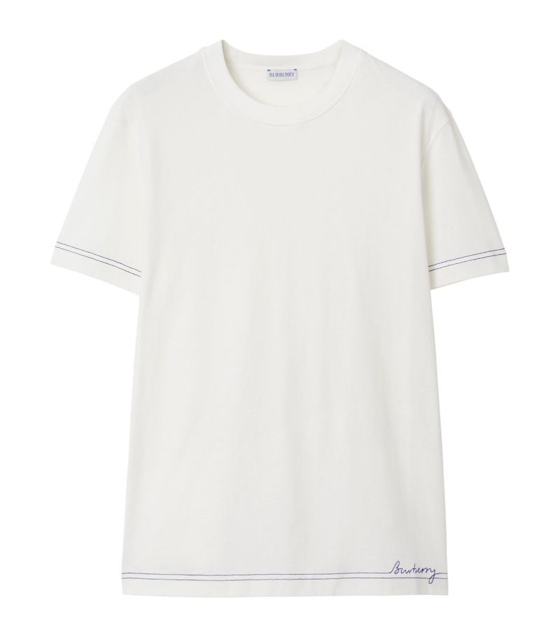 Burberry Burberry Cotton Stitched-Logo T-Shirt