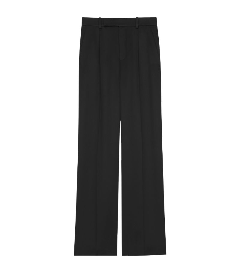 Saint Laurent Saint Laurent Satin Flared Tailored Trousers