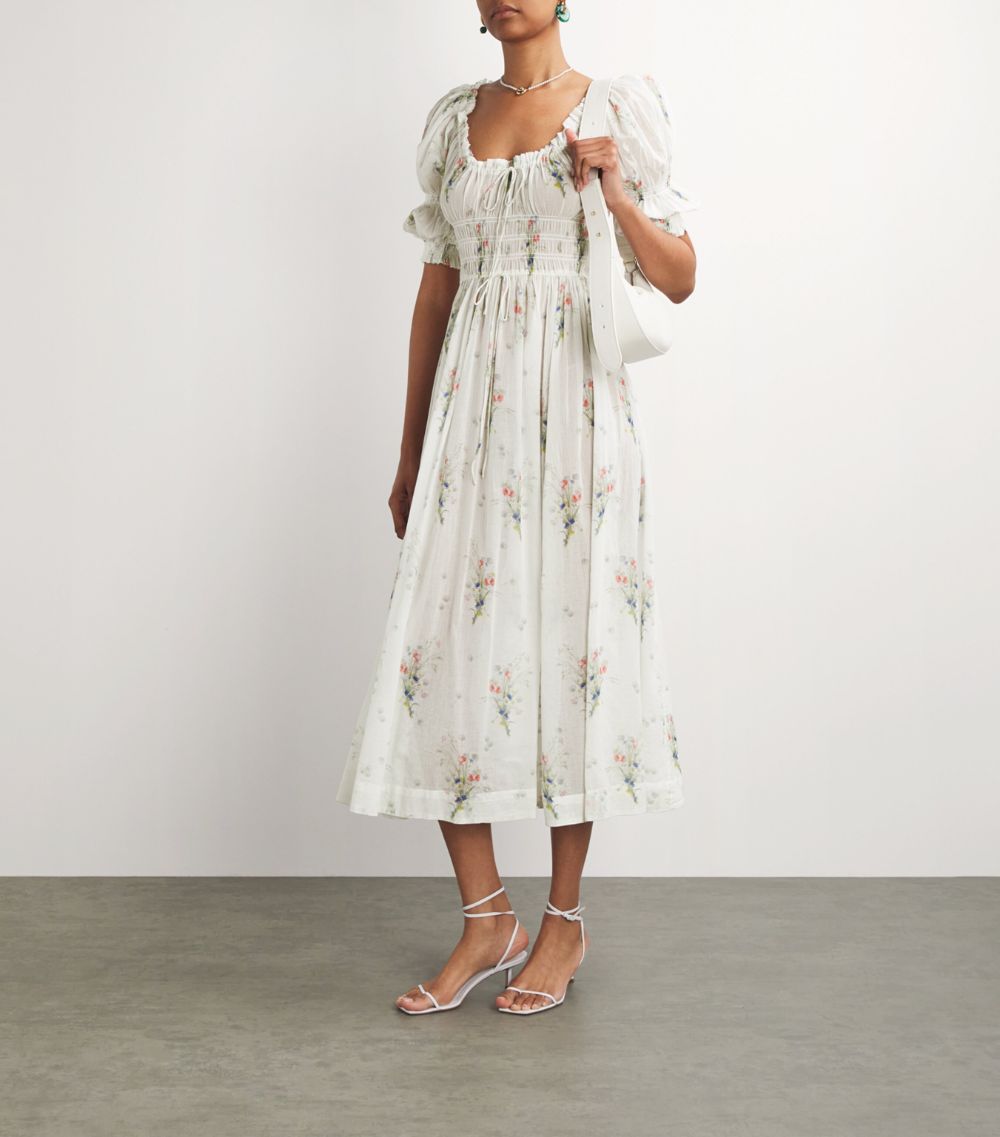 Dôen Dôen Floral Ischia Midi Dress