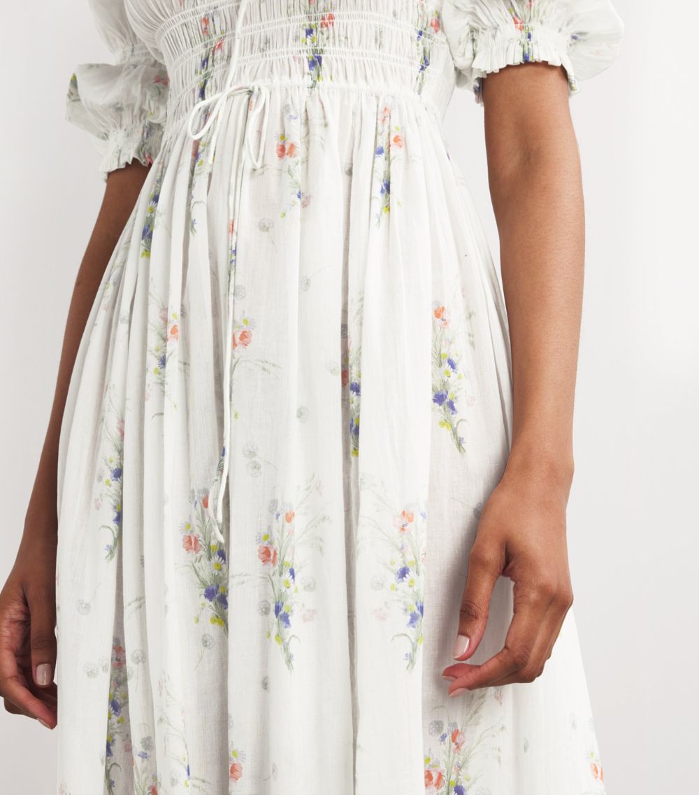 Dôen Dôen Floral Ischia Midi Dress