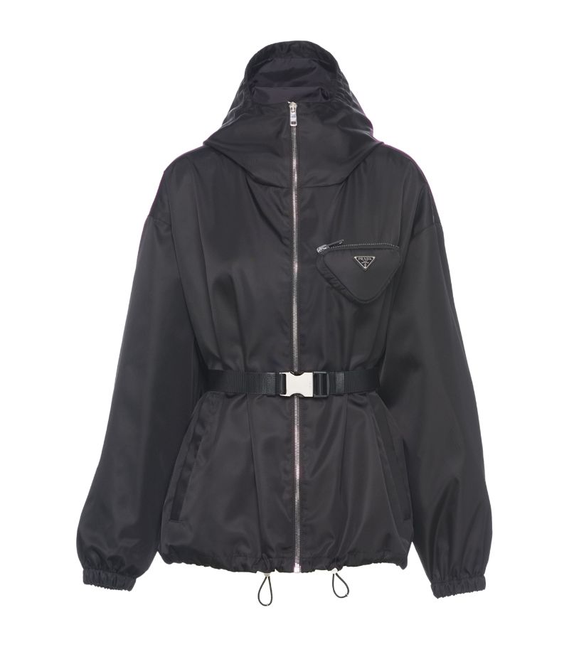 Prada Prada Hooded Pouch Re-Nylon Jacket