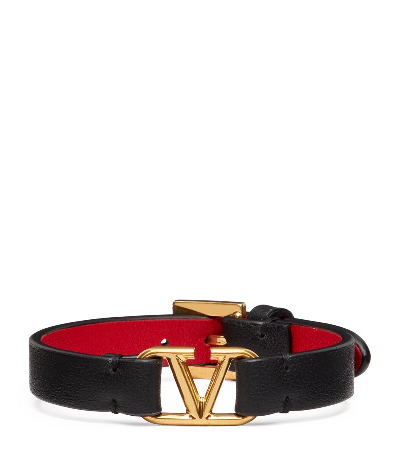 VALENTINO GARAVANI Valentino Garavani Leather Vlogo Bracelet