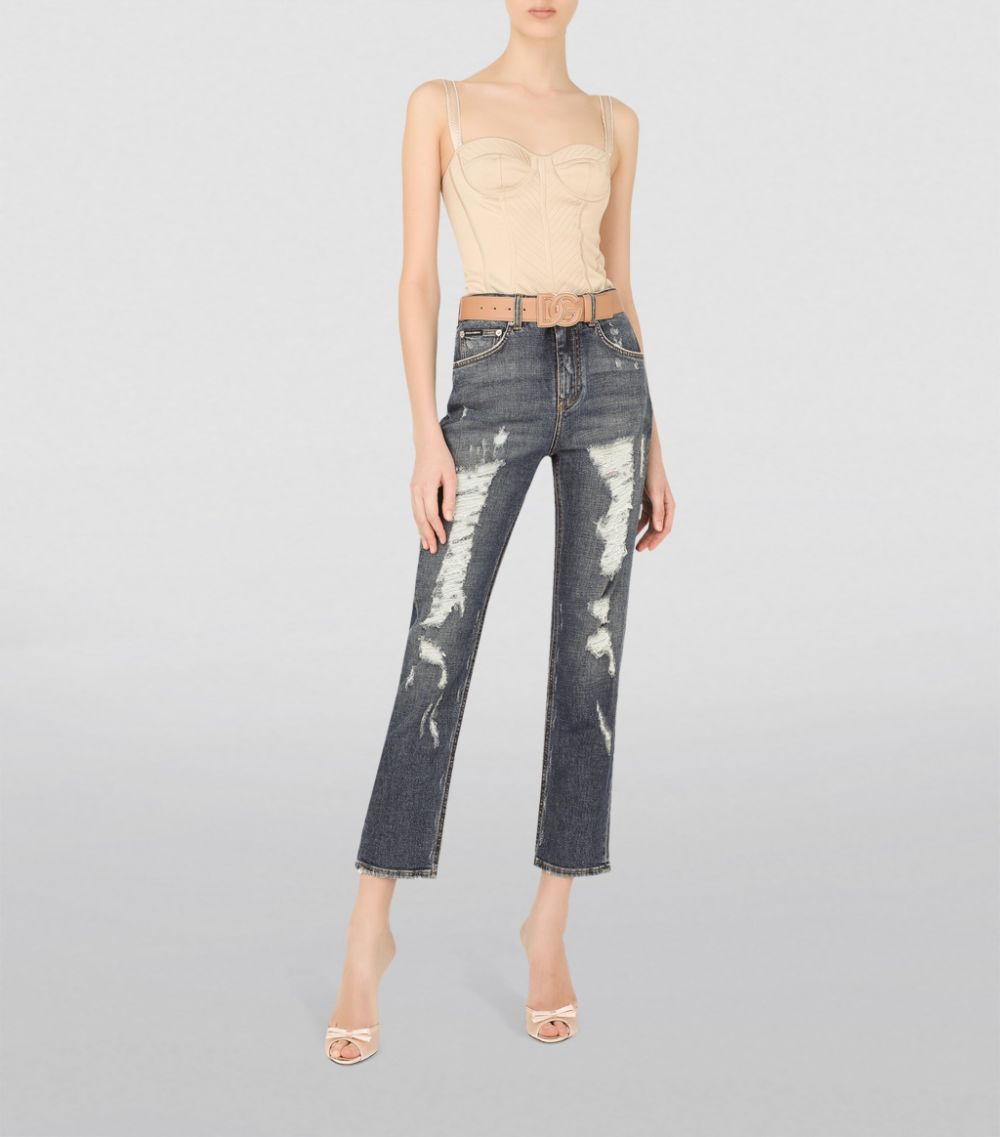 Dolce & Gabbana Dolce & Gabbana Distressed Boyfriend Jeans