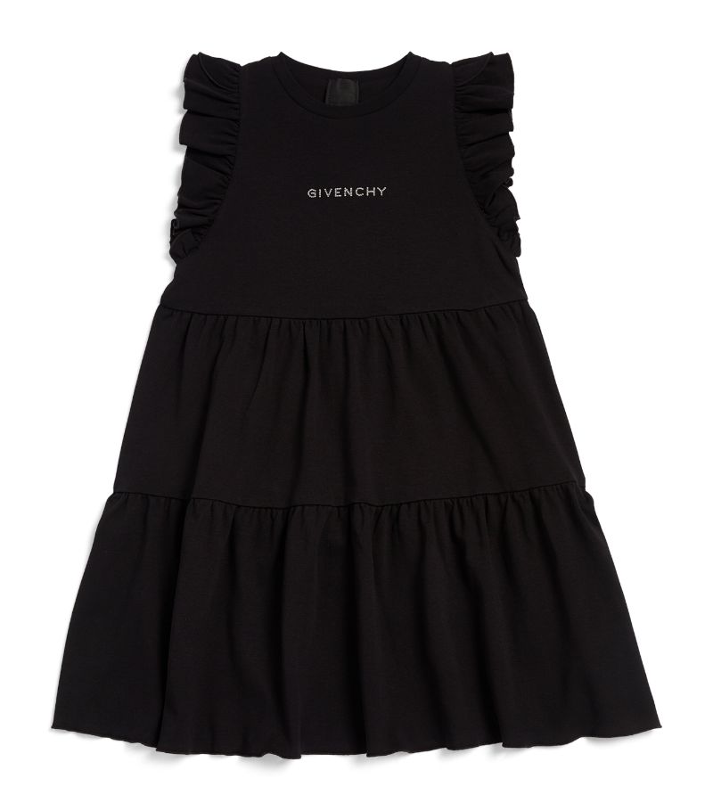 Givenchy Givenchy Kids Cotton Embellished Heart Dress (4-12+ Years)