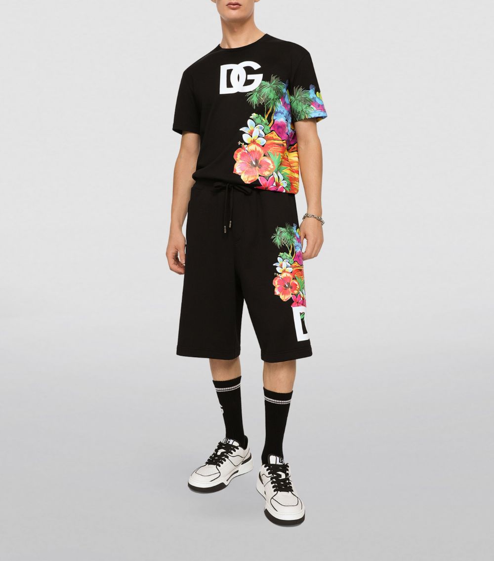 Dolce & Gabbana Dolce & Gabbana Floral Logo T-Shirt