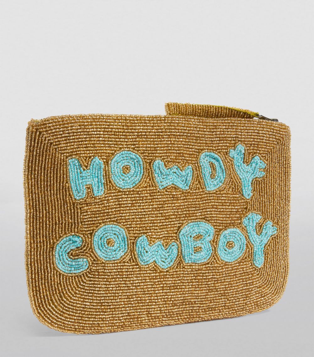 The Jacksons The Jacksons Beaded Howdy Cowboy Clutch Bag