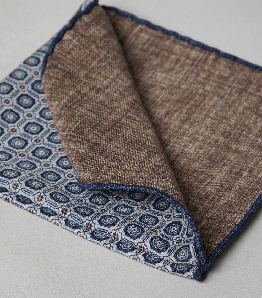 Brunello Cucinelli Brunello Cucinelli Silk Printed Pocket Square