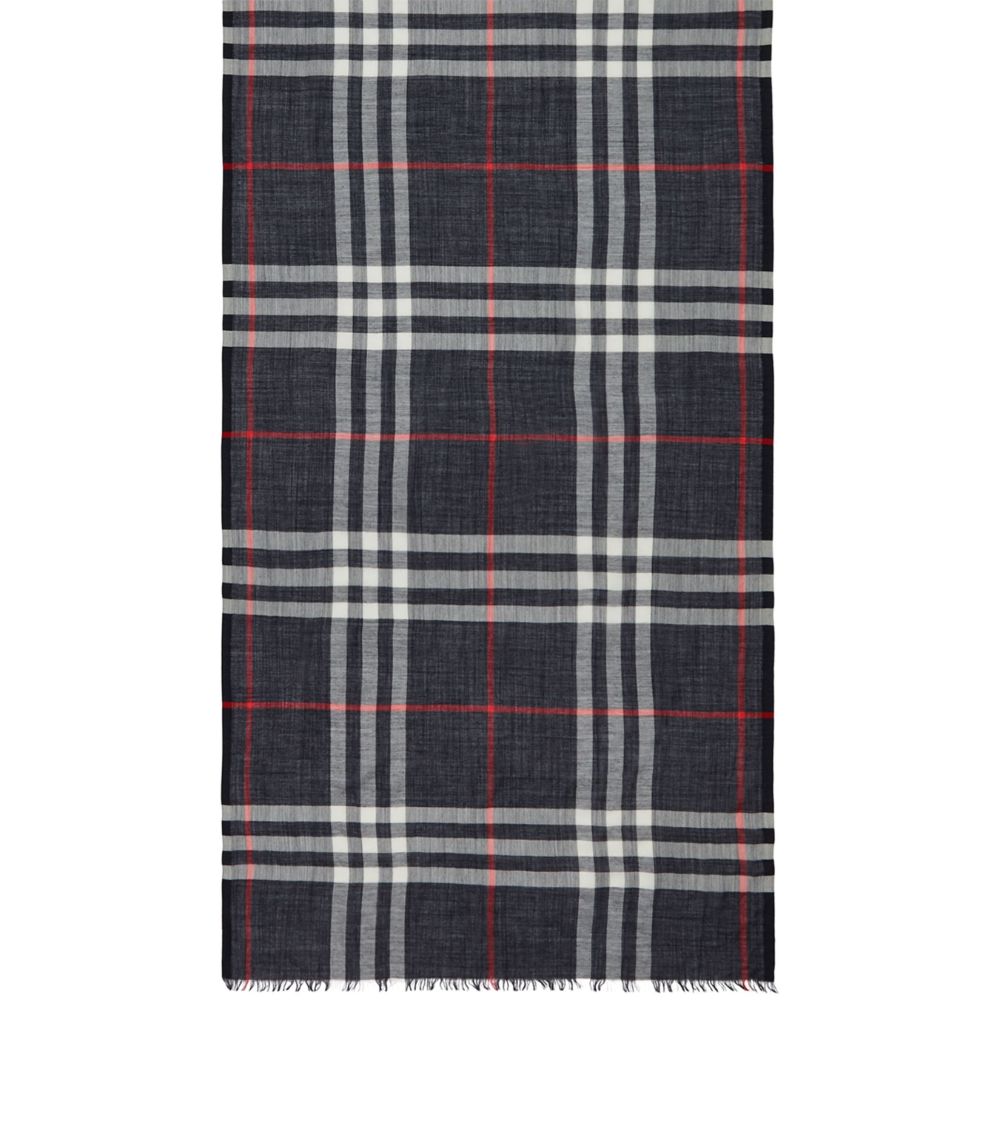 Burberry Burberry Wool-Silk Check Scarf