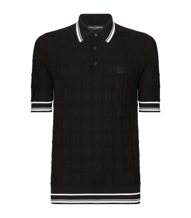 Dolce & Gabbana Dolce & Gabbana Silk-Blend Polo Shirt