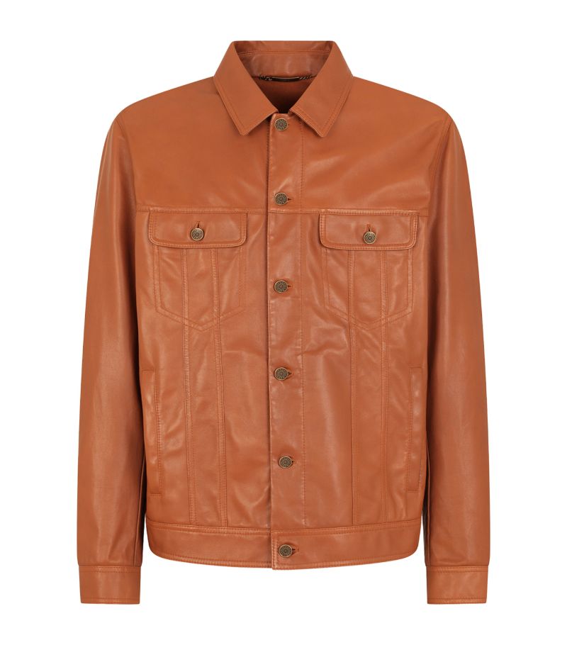 Dolce & Gabbana Dolce & Gabbana Button-Up Leather Jacket