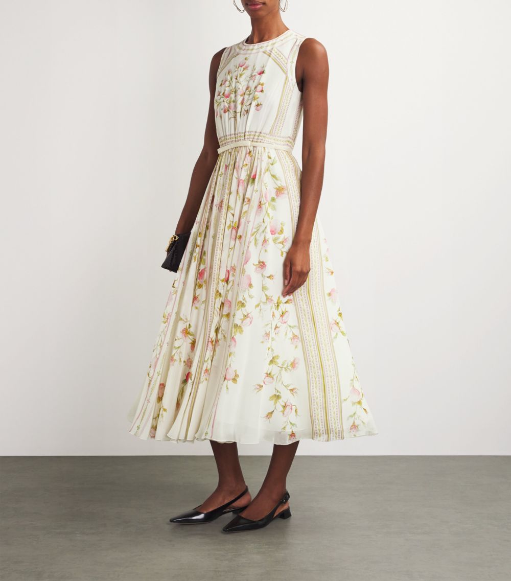 Giambattista Valli Giambattista Valli Georgette Papier Peint Midi Dress