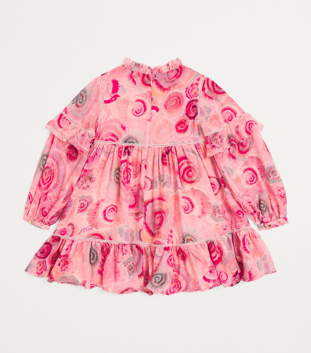 Chloé Kids Chloé Kids Wool Crepe Floral Dress (4-14 Years)